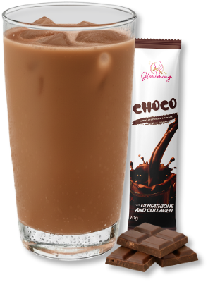 Glowming chilled glass of Choco.